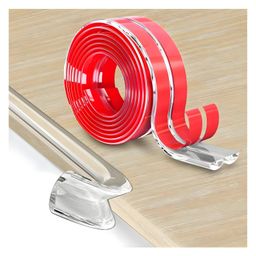 COZY VIBES (2CM X 2M) Baby Edge Protector Strip Childproof Guards, Safety Bumper for Furniture, Desk, Crib, Gate, Bed, Wall - Soft Silicone Babyproofing Cover - PACK OF 1 - COLOR MAY VARY-picture-12