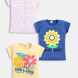 Here&Now X Game Begins Girls Pack of 3 Printed T-shirt-picture-19