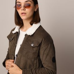 ONLY Women Spread Collar Self Design Cotton Casual Puffer Jacket-image-65