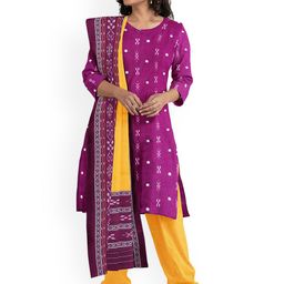 KALPRA FASHION Geometric Printed Pure Cotton Unstitched Dress Material-image-83