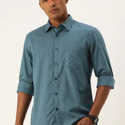 Parx Slim Fit Ethnic Motifs Printed Pure Cotton Casual Shirt-image-29