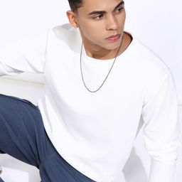 HIGHLANDER Men Self Design Round Neck Relaxed Fit T-shirt-image-71