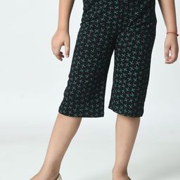 BAESD Girls Cotton Loose Fit High-Rise Capris-picture-3