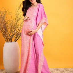 The Kaftan Company Printed Maxi Nightdress-image-58