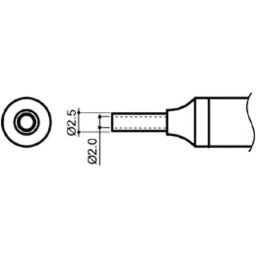 Hakko Soldering Iron Nozzle 2 mm For FM-2029, FM-206, N4-01-19