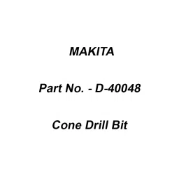 Makita Straight Cone Drill Bit Size 3-14 mm, D-40048-43
