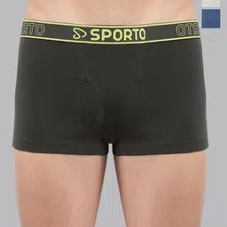 Sporto by Macho Pack Of 3 Mid Rise Trunks M1022_Dnm(1)-G(1)-Olv(1)-L-Dnm_G-picture-20