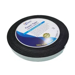 TJIKKO 48 mm x 3 mm x 10 m Double Sided Black Foam Tape Set of 1-26