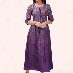 RITIJYA Women Floral Printed Floral Maternity Anarkali Kurta-image-63