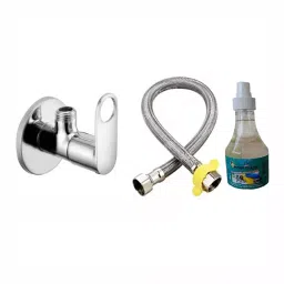 GENERIC Prime Bathroom Faucet Set Stainless Steel Chrome Finish Silver, FG2357-image-8