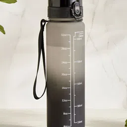 Home Centre Black Plastic Solid Water Bottle- 1L-image-88
