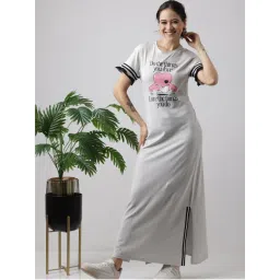 Slumber Jill Grey Snooze Style Comfort Nightdress-picture-4