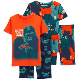 Carter's 4-Piece Video Games 100% Snug Fit Cotton PJs - Red Blue-image-90