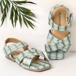 Babyoye Sandals with Velcro Closure - Aqua-picture-17