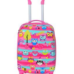 D Paradise Hard Case Trolley Bag Owl Print - 16 Inches-picture-1