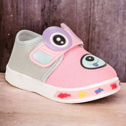 Lil Lollipop Animal Applique Musical Booties - Pink-image-92