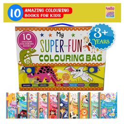 My Super Fun Colouring Bag: Set of 10 Amazing Colouring Books - Perfect for Kids, Travel and Gifting / Return Gifts-image-32