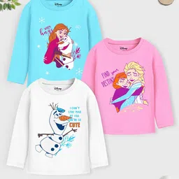 Disney By Miss and Chief Girls 3 Printed Applique T-shirt-picture-38