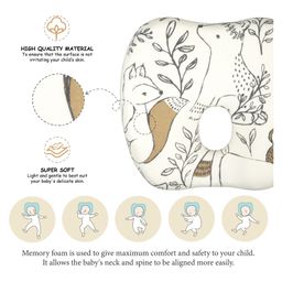 Crane Baby Memory Foam Pillow Ezra Collection - Multicolor image 3