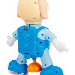 Fiddlerz Musical Dancing Pet Dog with Bump & Go Flashing Light & Sound 360 Degree Rotating - Blue image 3