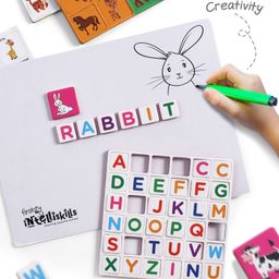 Intelliskills Magnetic Spell & Learn Animals | Multicoloured | Alphabet & Animal Learning Fun | Boosts Vocabulary & Cognitive Skills | Interactive Educational Toy for Kids | Ideal for Gifting | Educator Recommended | BIS Certified image 3