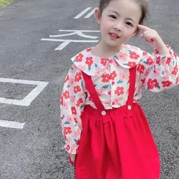 LULU & SKY Girls Printed Top with Skirt-picture-42