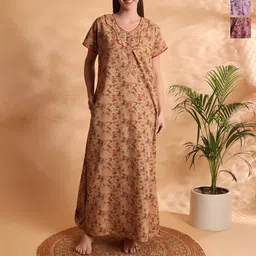 G4Girl Printed Maxi Nightdress-picture-35