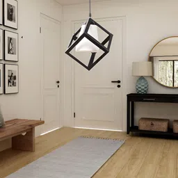 GAUVIK Black Glass Ceiling Lamp-25