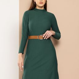 Chemistry A-Line Dress with Belt-image-2