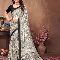 Styleveda Ethnic Motifs Khadi Saree-picture-37