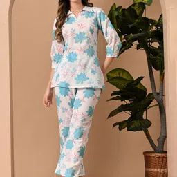 Anouk Rustic Women Floral Printed Pure Cotton Kurta with Trouser-picture-16
