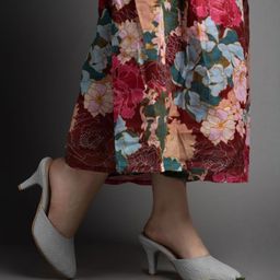 DressBerry Printed Party Kitten Sandals-53