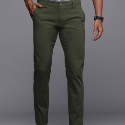 Louis Philippe Sport Solid Super Slim Fit Mid-Rise Smart Casual Trousers-image-76