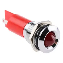 RS PRO Red Panel Mount Indicator , Mounting Hole Size 16 mm, Termination Type Solder Tab, Model No 205707-29