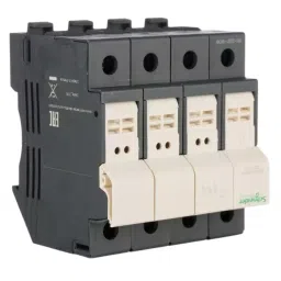 Schneider Electric 3P+N Pole 500 V AC 25 A 8x31 mm Rail Mount Fuse Holder, DF83N-10