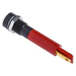 RS PRO Red Panel Mount Indicator 12 V, Mounting Hole Size 8 mm, Termination Type Solder Tab, IP Rating IP67, Model No 212547 image 2