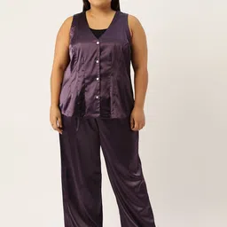 theRebelinme Women Plus Size Top with Trousers-image-23