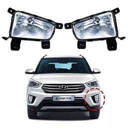 Auto Pearl DRL Indicator with Fog Lamp Cover Compatible For Hyundai Creta (Without Plastic Sash Cover) image 2