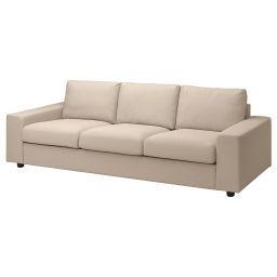 ikea vimle 3-seat sofa, with wide armrests/Hallarp beige-picture-4