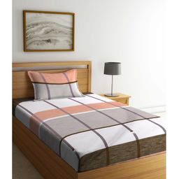 Arrabi Single Bed Cotton Bedsheet and Pillow Cover  Multicolour-image-46