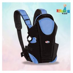 Chinmay Kids 3 in 1 Premium Baby Carrier Bag With Adjustable Strap & Head Support - Black Blue-picture-14