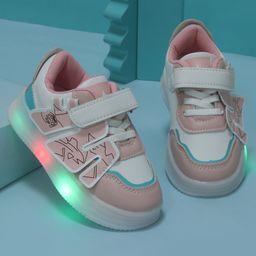 KIDLINGSS Patch Detailed LED Shoes - Pink-image-94