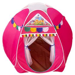 Homecute Hexagonal Igloo Type Foldable Play tent house for kids Jumbo Size - Pink.-image-92