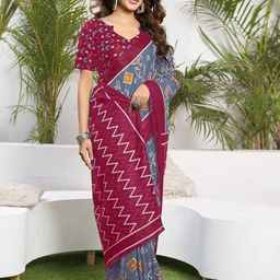 Anouk Ethnic Motifs Pure Cotton Saree-image-55