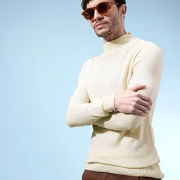 glitchez High Neck Slim Fit Pullover-picture-43