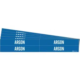 BRADY Vinyl Pipe Marker Argon Blue and White 1-1/8 x 7 x 0.004 inch, 781X06 (Pack of 5)-image-93