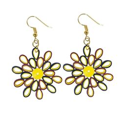 Designers Collection Women Yellow Earrings-image-0