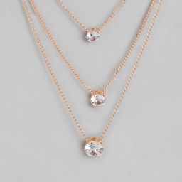 Kord Store Rose Gold-Plated Stone Studded Layered Necklace-picture-44