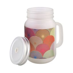 PENTADECO Red & Green Printed Glass Matte Set of Cups and Mugs image 4