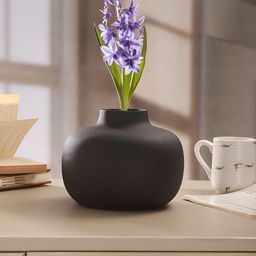 Homspurts Black Opulent Curve Vase-image-82